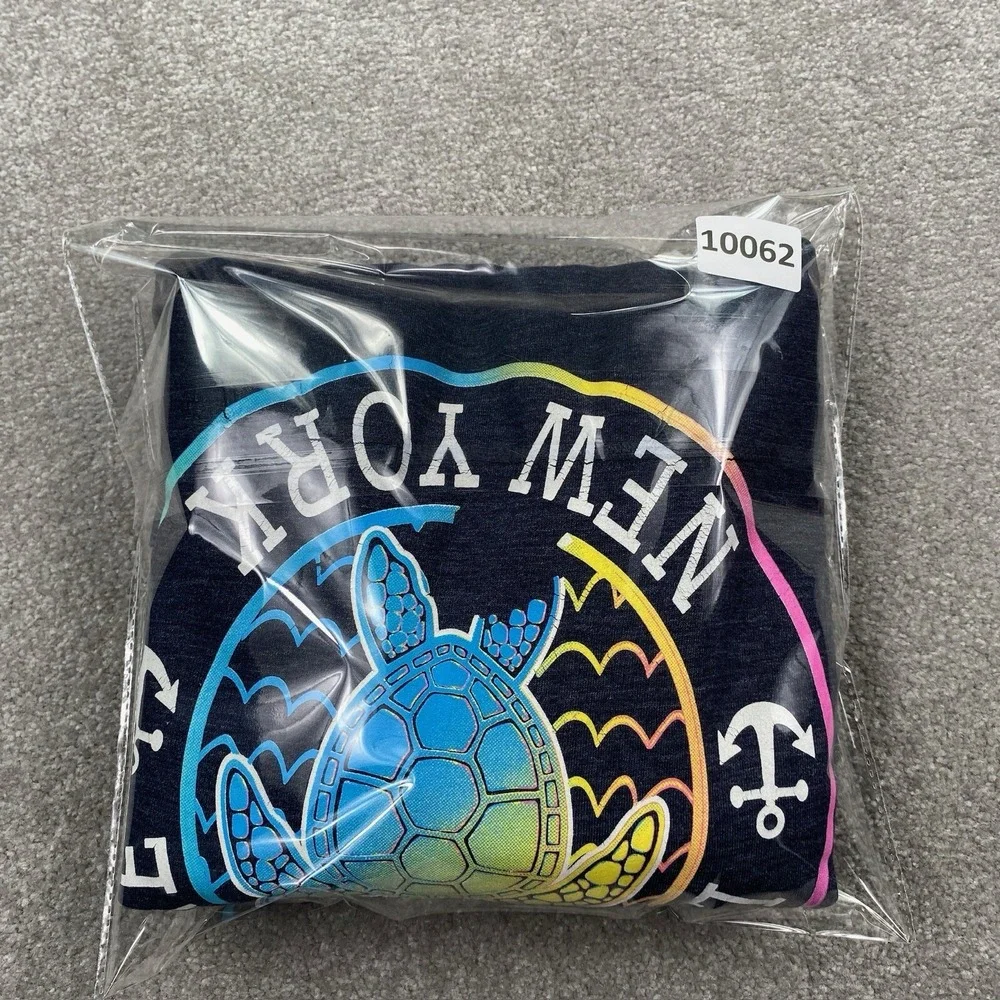 Lake George New York Women's‎ Sweatshirt Size Medium Blue Turtle - Picture 10 of 11